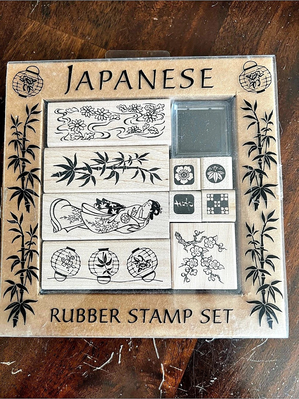All Night Media Japanese Rubber Stamp Set NWT